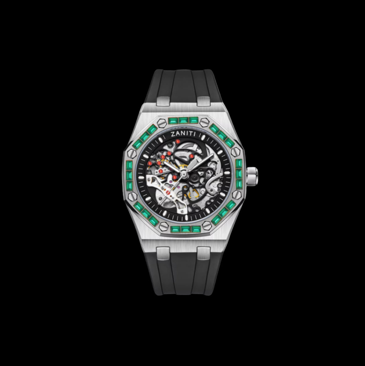 Luxe Skeleton / Silver - Green