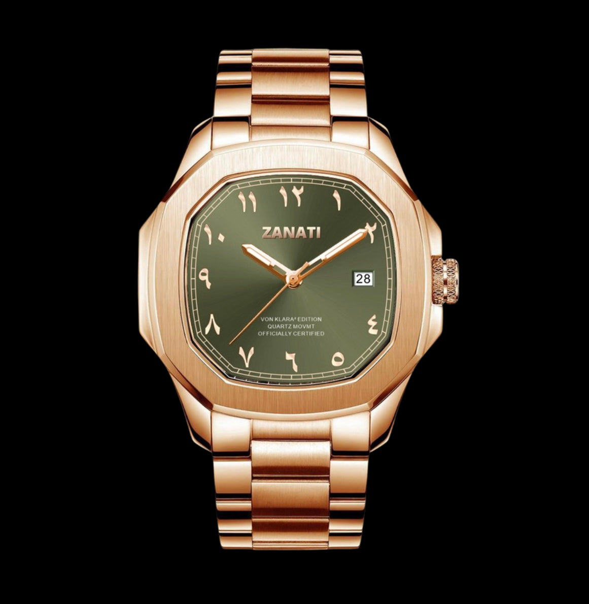 Von Klara² - Rose Gold / Olive Green Dial (Copy)