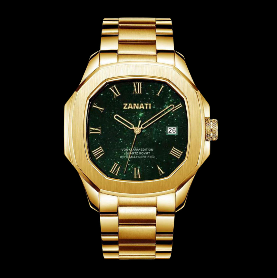 Von Klara² - Gold / Green Dial