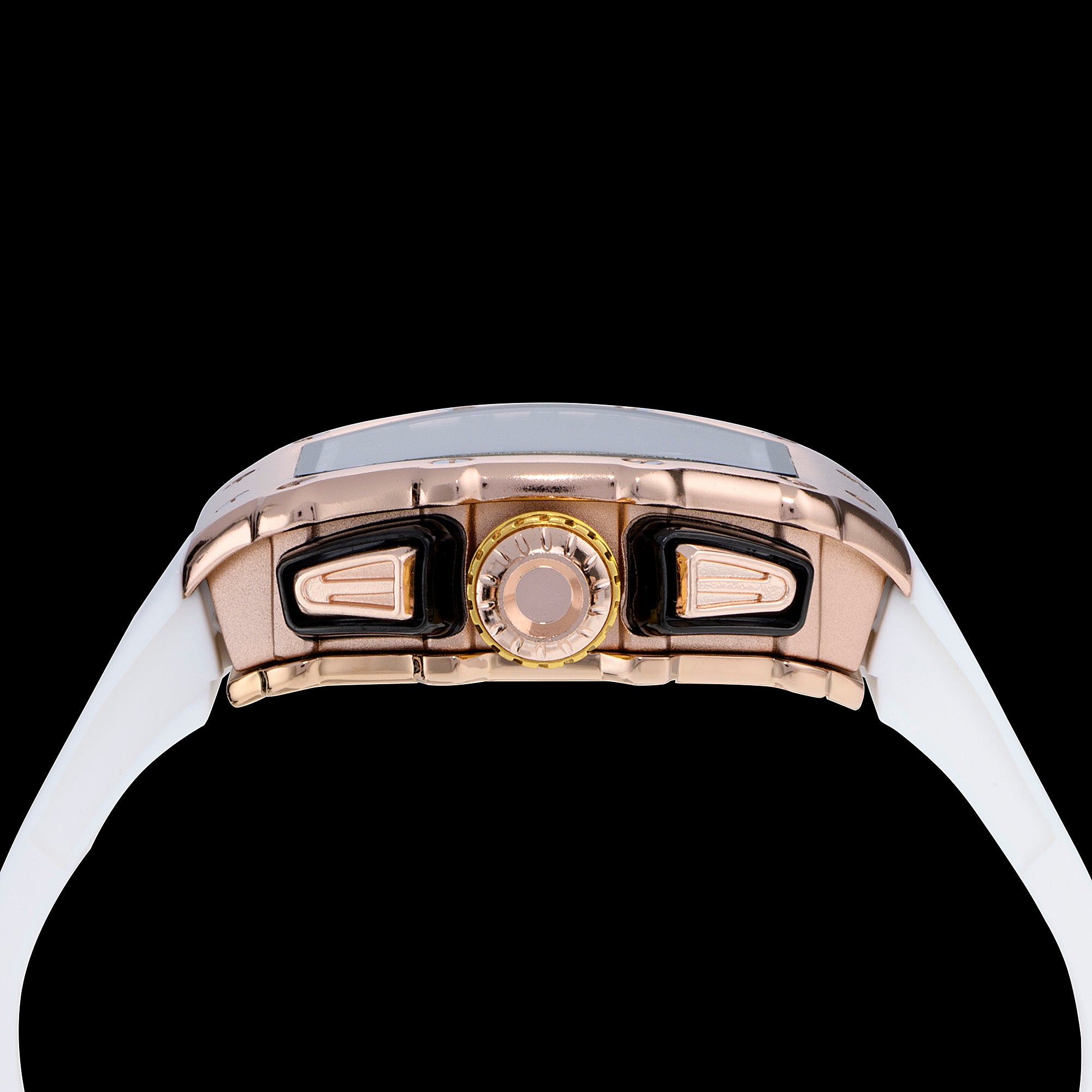 Billionaire Rose Gold / White Strap