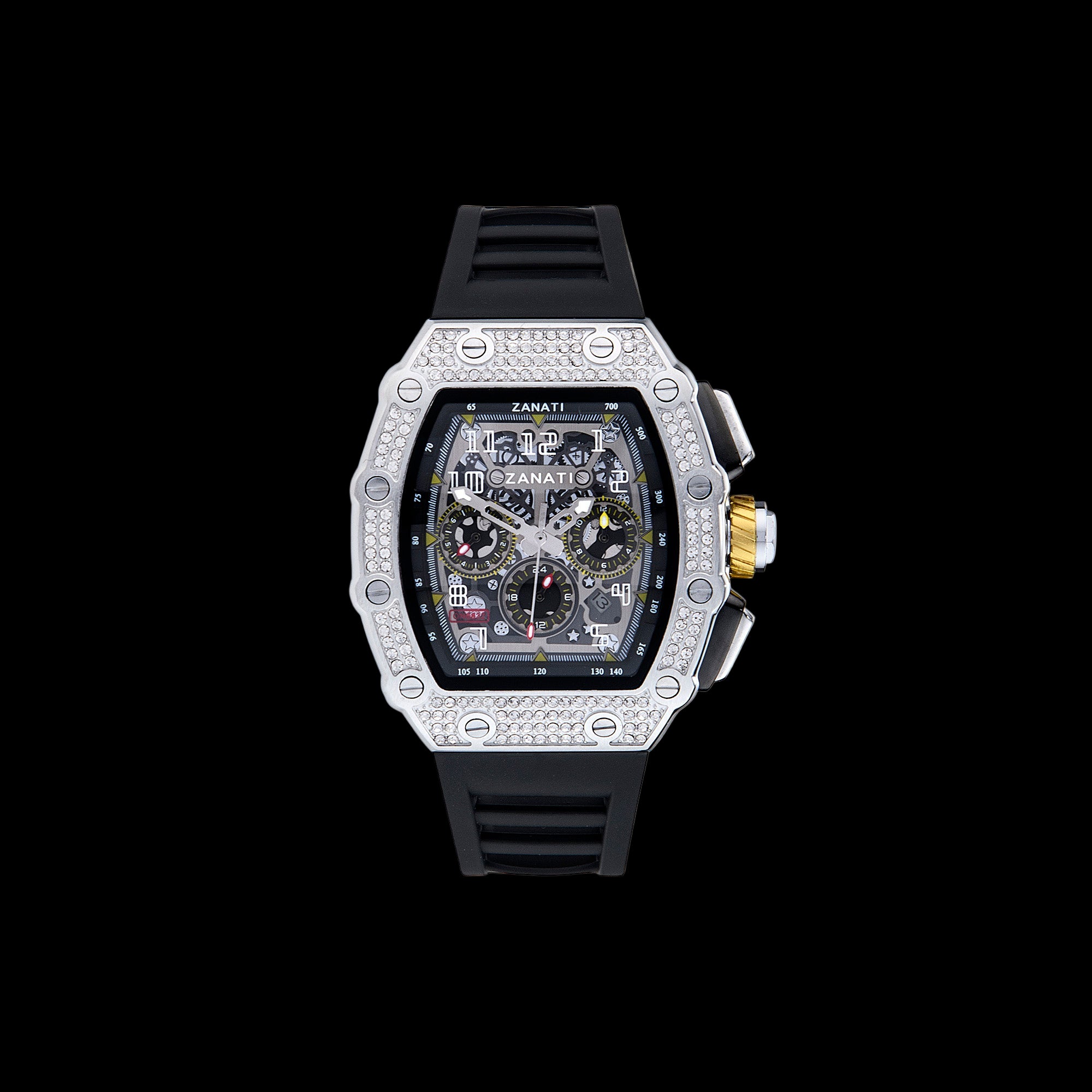 Billionaire Silver / Black Strap