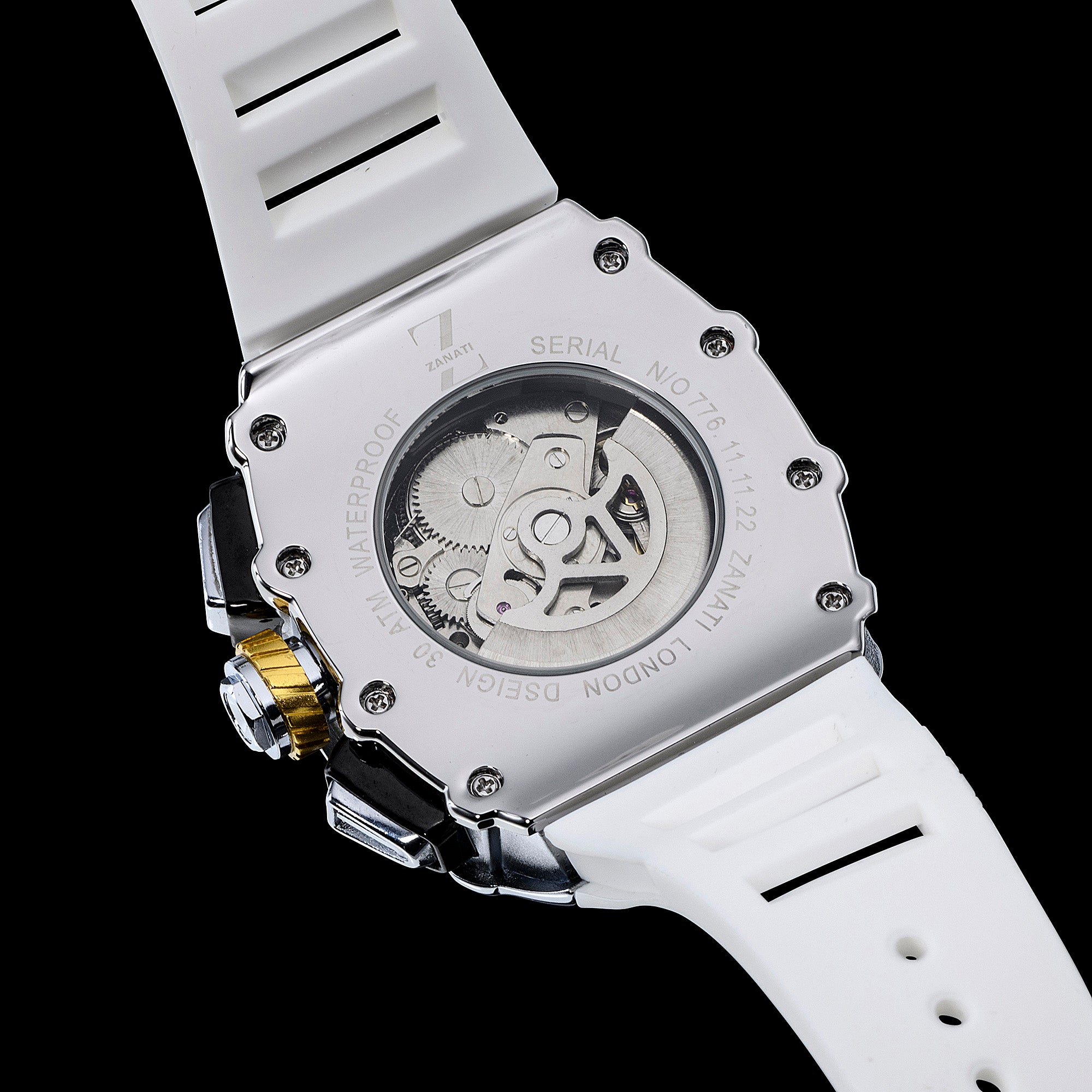 Billionaire Silver / White Strap