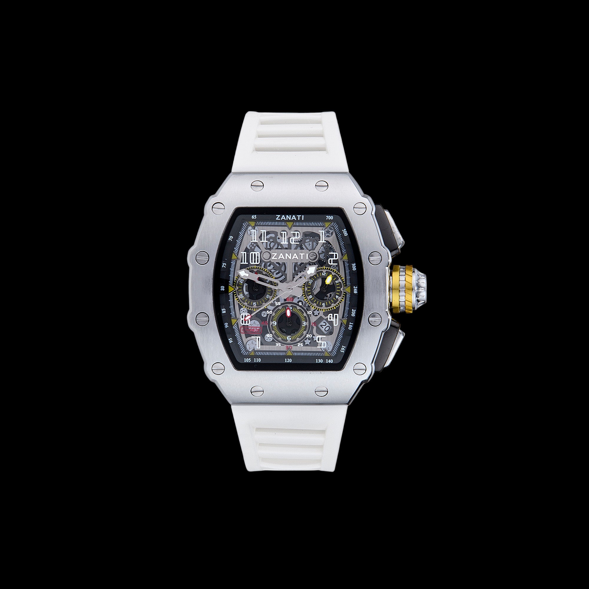 Billionaire Silver / White Strap