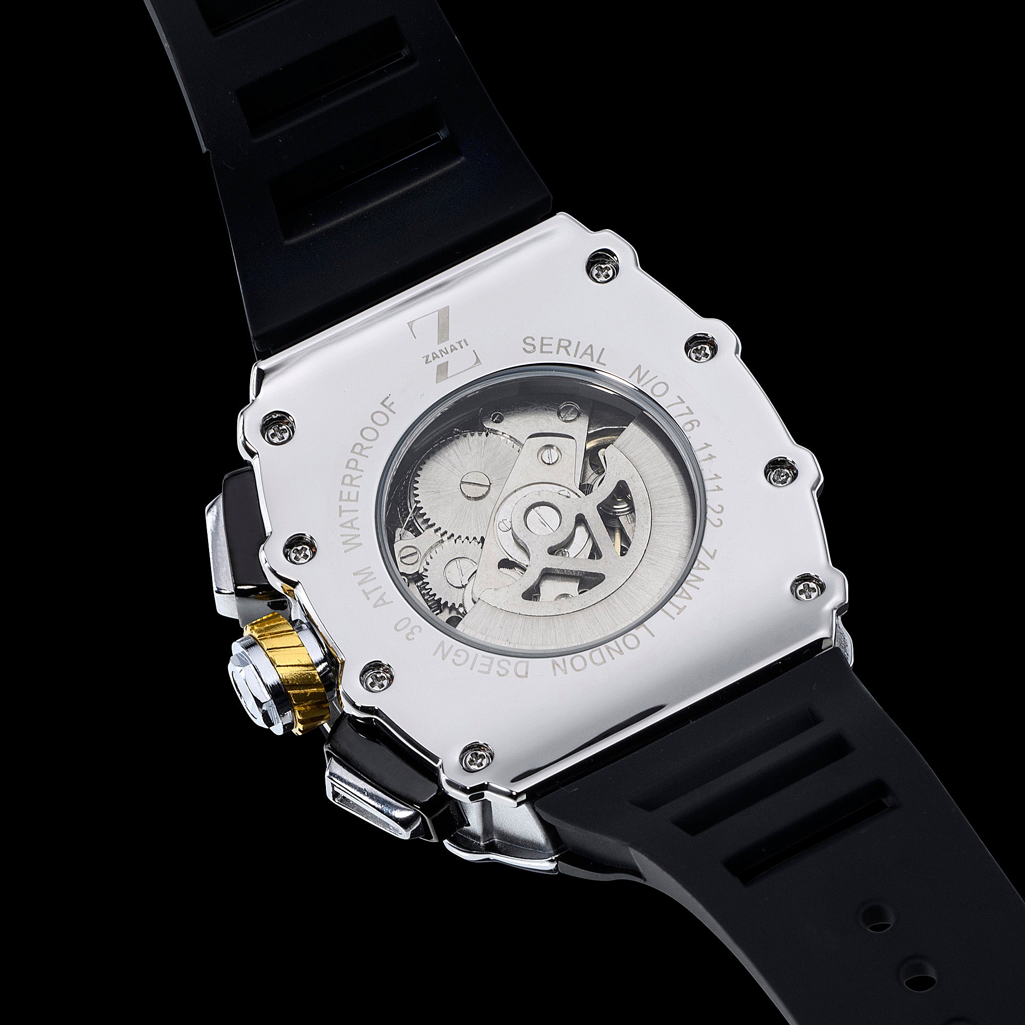 Billionaire Silver / Black Strap