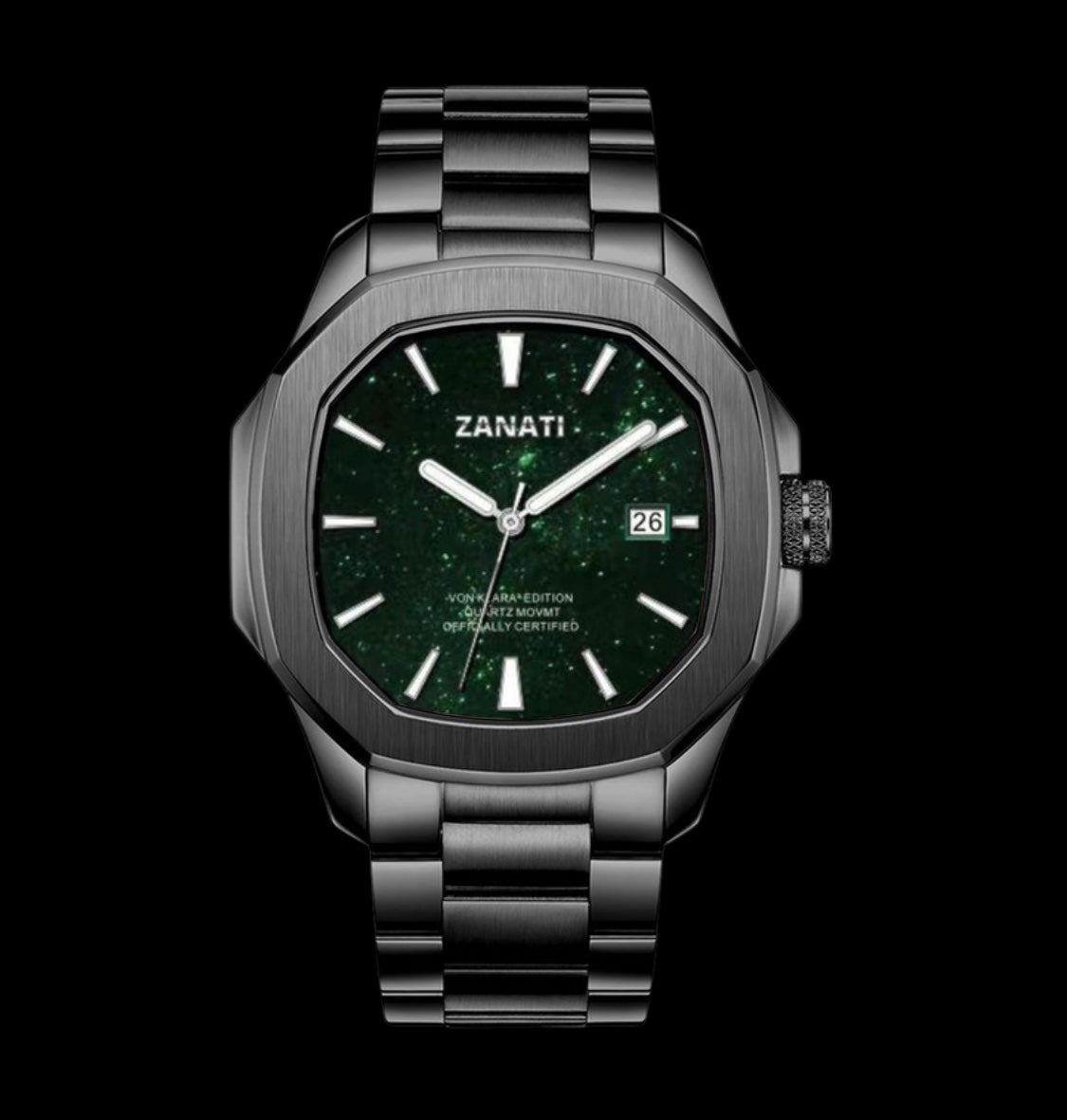 Von Klara² - Black / Green Dial