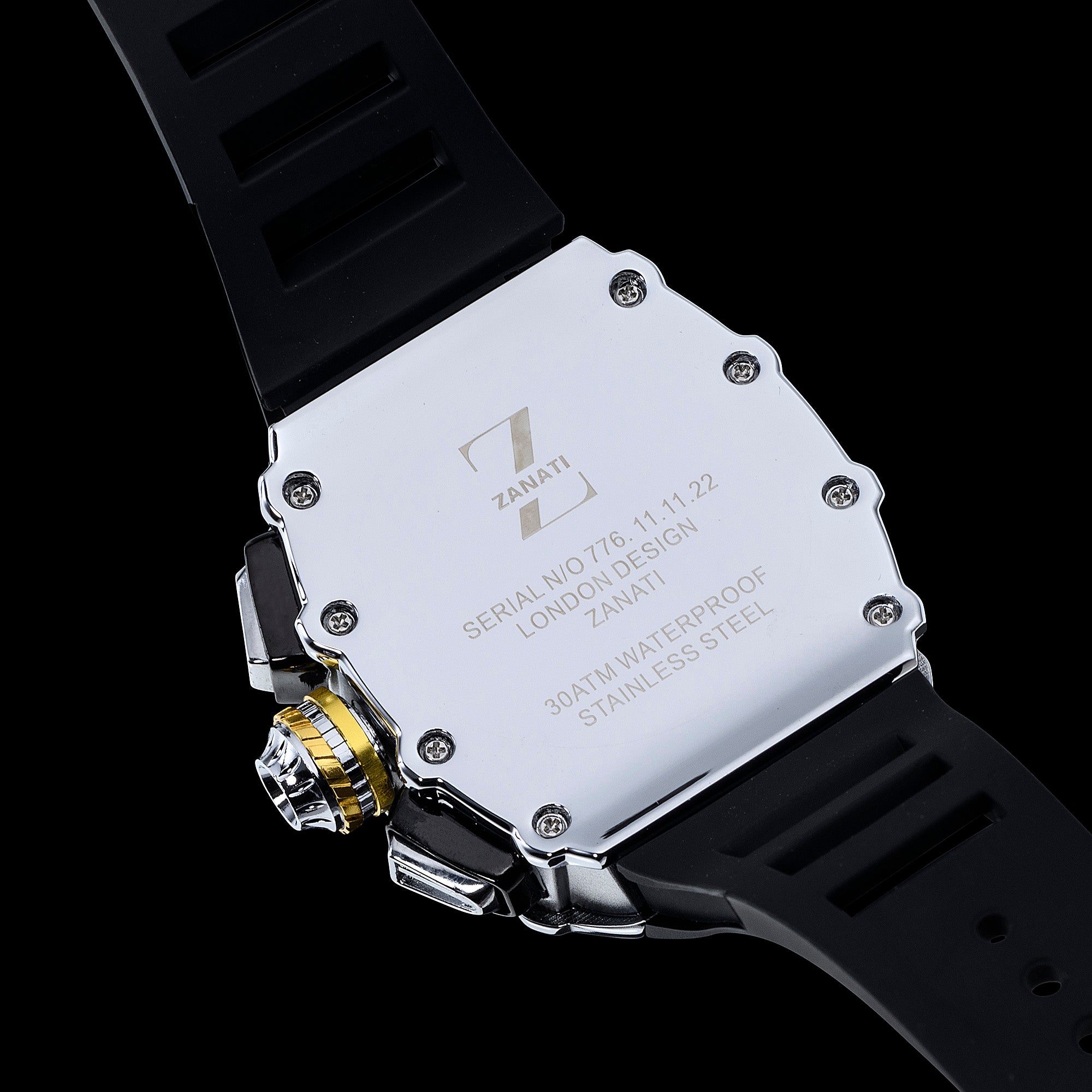 Billionaire Silver / Black Strap