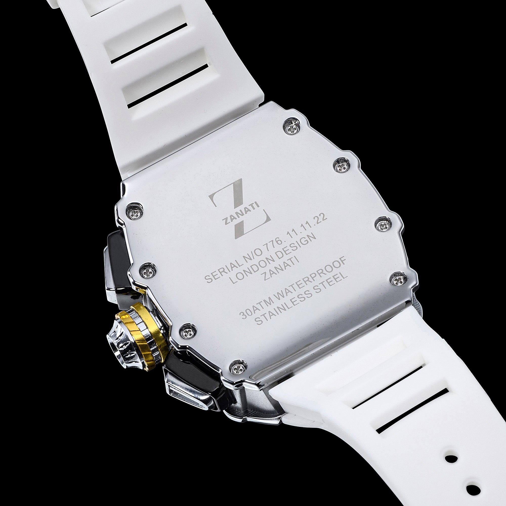 Billionaire Silver / White Strap