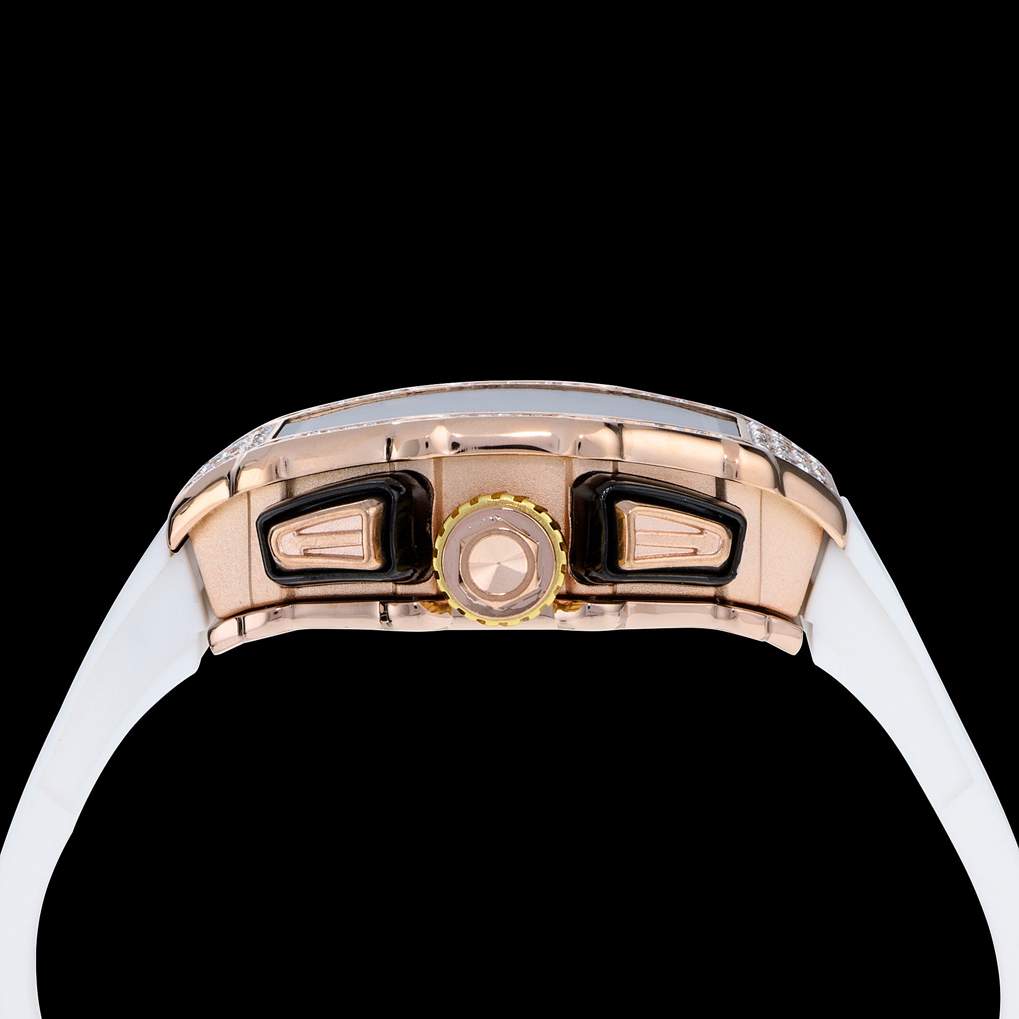 Billionaire Rose Gold / White Strap
